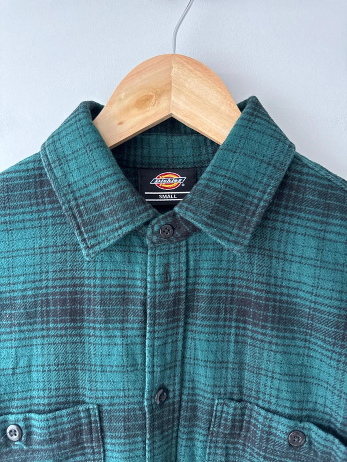 Men’s Dickies Heavyweight Brushed Cotton Check Shirt - Small - 1973