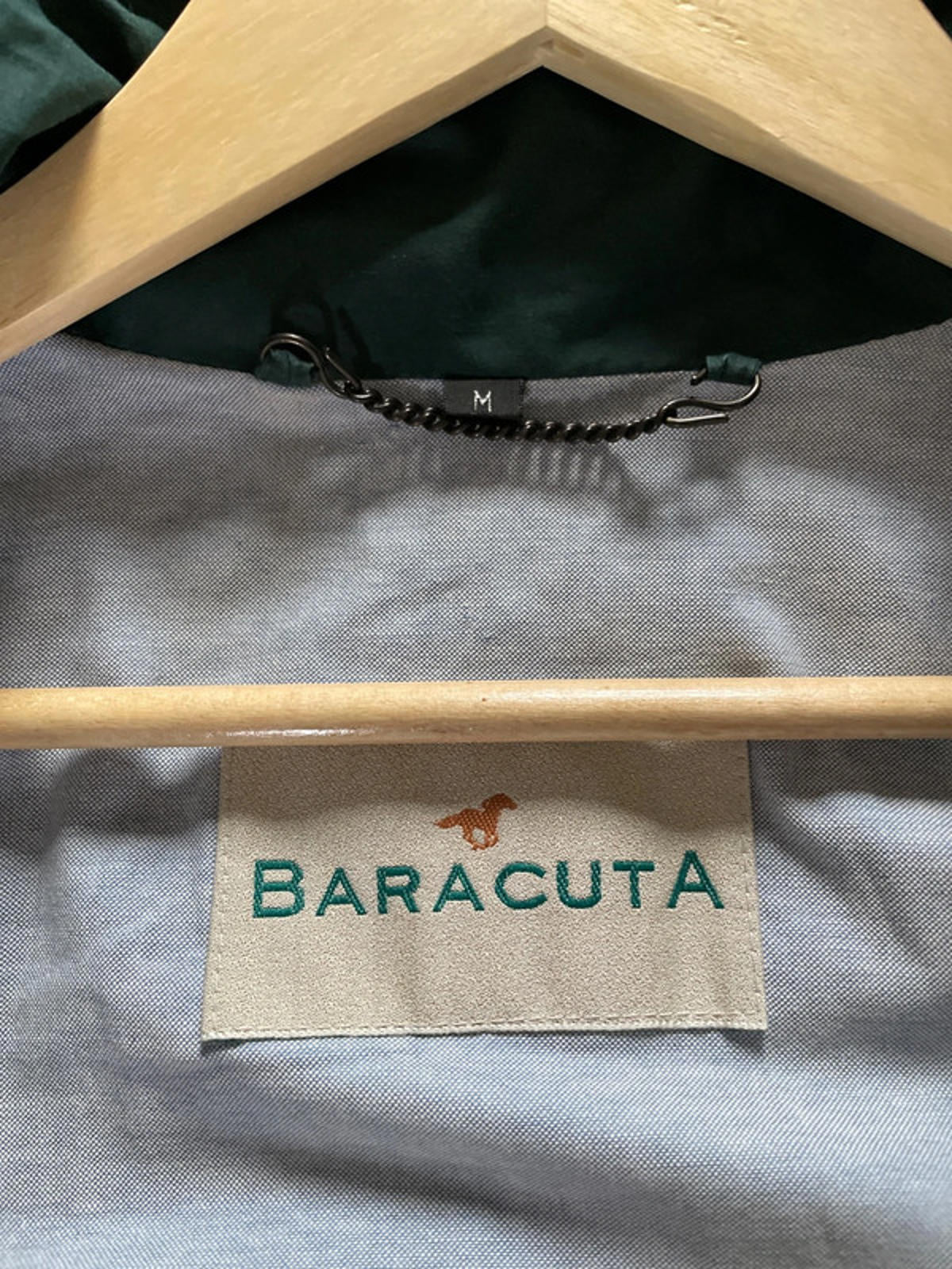 Men’s Baracuta Premium Hooded Trench Coat In Khaki - Medium - 2369