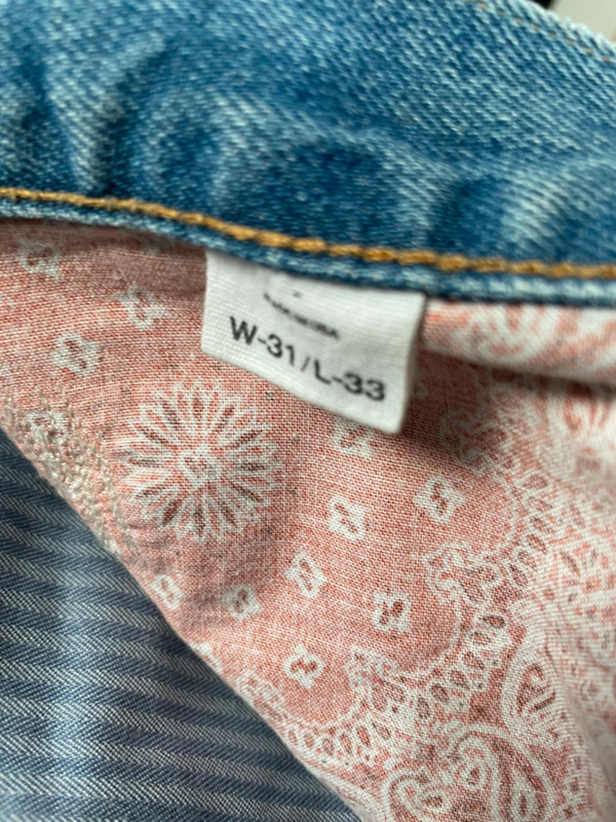 Men’s Ron Herman Denim rip and repair effect jeans - W31 / L33