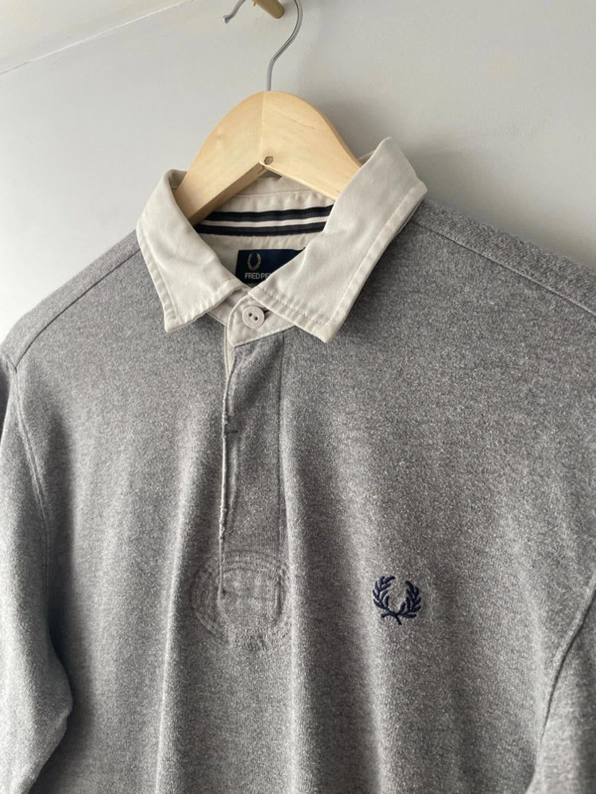 Men’s Fred Perry Long Sleeve Rugby Polo Top - Medium - 1999