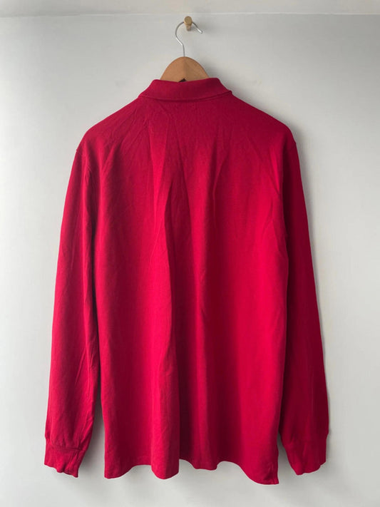 Men’s Ralph Lauren Premium Pima Long Sleeve Slim Fit Polo Top - Large - 1761