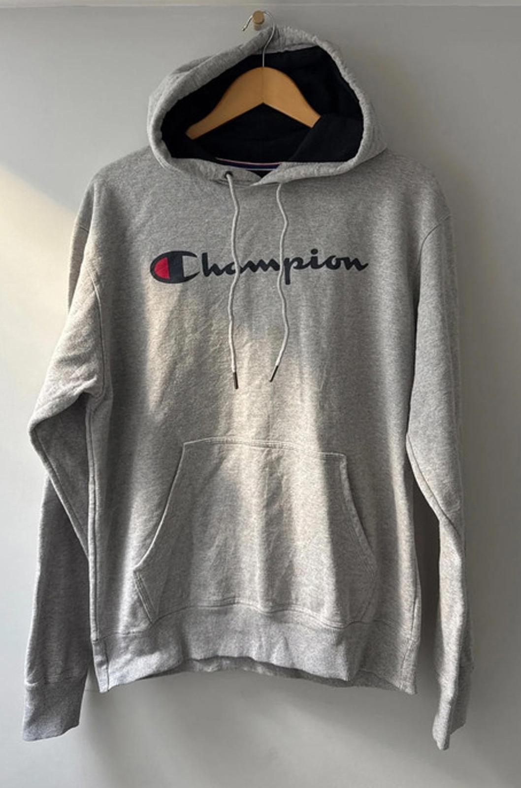 Men’s Champion Relaxed Oversized Fit Hoodie With Logo Print - Medium - 0465