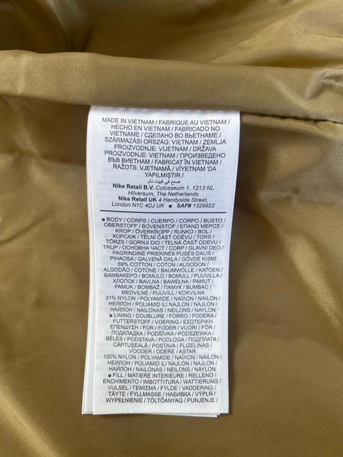 Women’s Jordan Jumpman Quilted Utility Vest Gilet In Brown - Medium - 2207