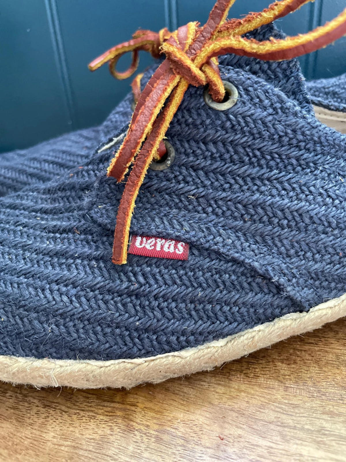 Men’s Veras Woven Navy Espadrilles - UK 9 - 1612