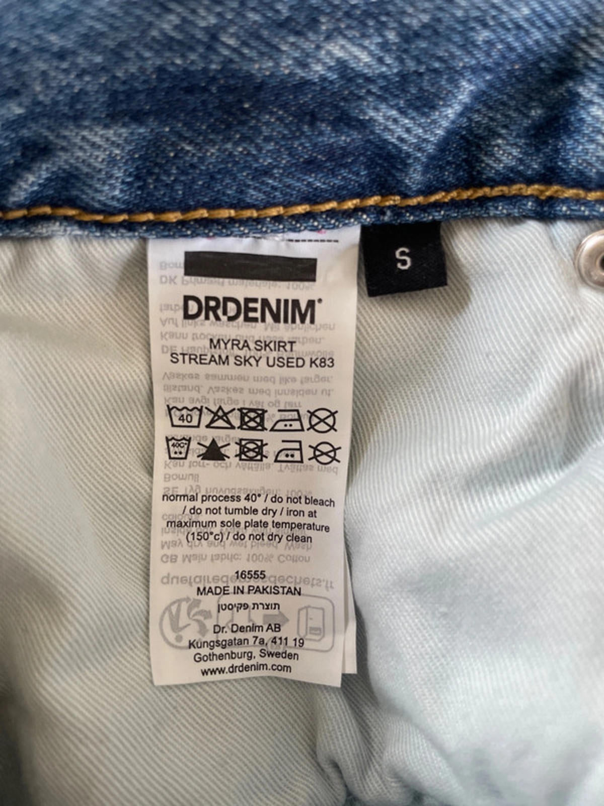 Women’s Dr Denim Myra Longline Denim Skirt - UK10 -1762