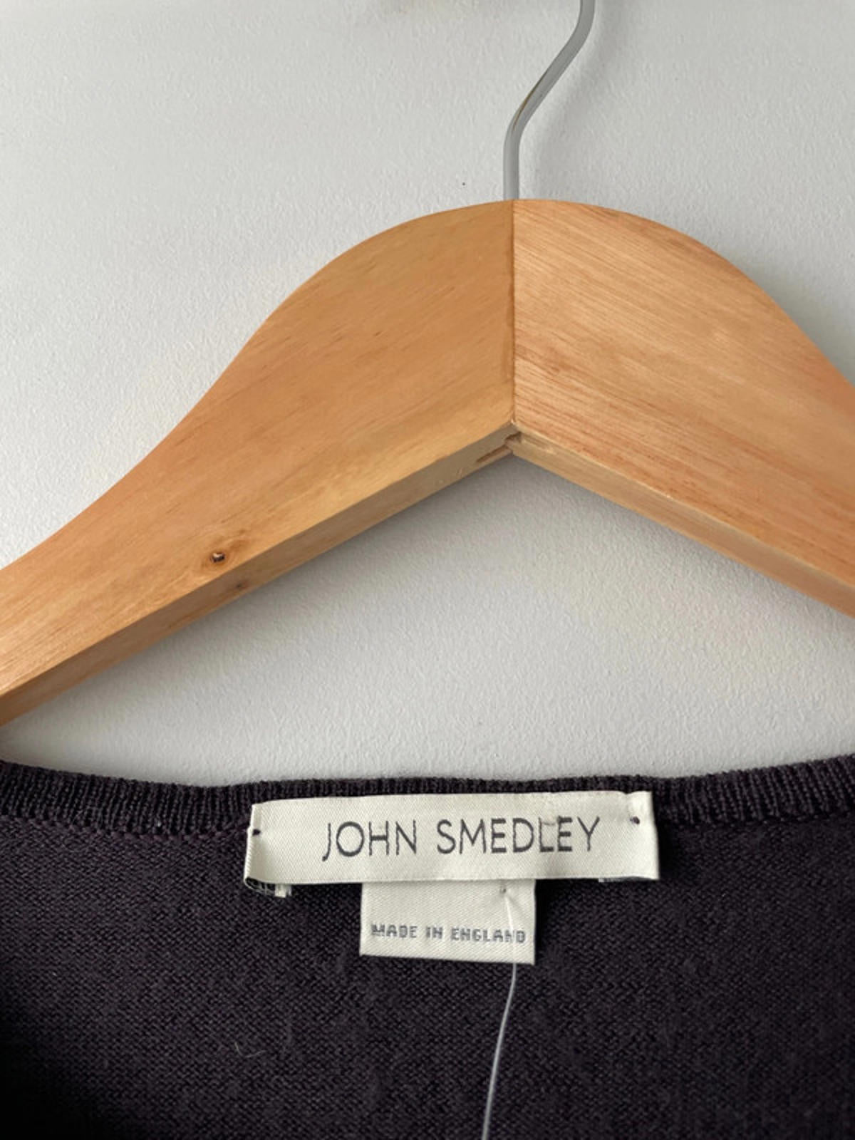 Men’s John Smedley 100% Merino Wool Crew Neck Jumper In Purple - Large - 2063