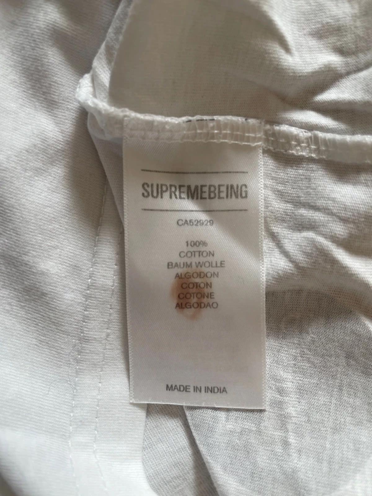 Men’s Supremebeing White Canvas Limited Edition Printed T-Shirt In White - Medium - 3030