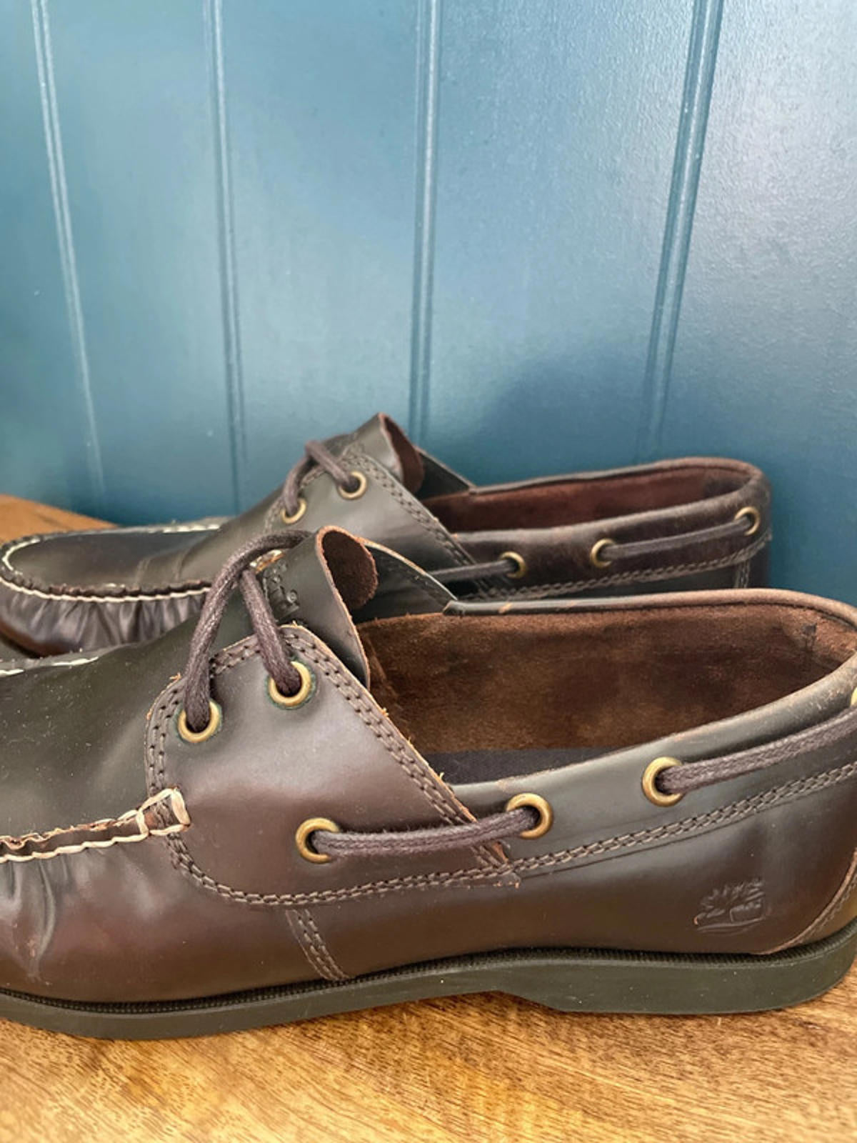 Men’s Timberland Premium Leather Classic Boat Shoes In Brown - UK8 - 1919