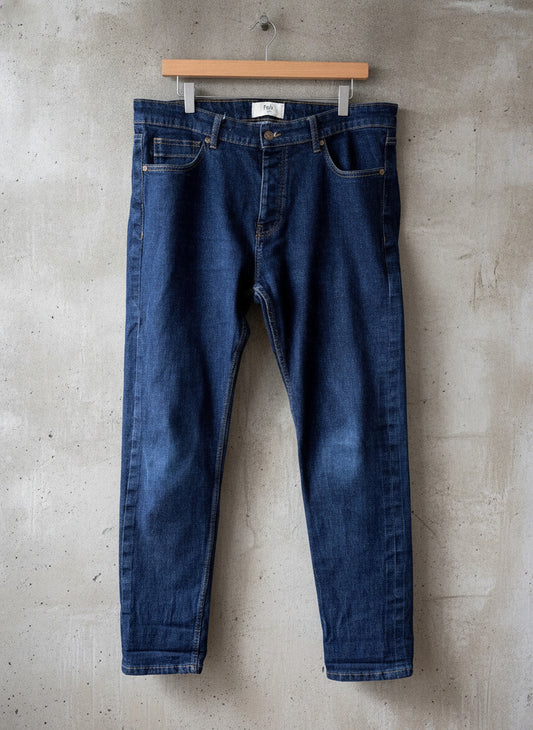 Men’s Folk Slim Fit Denim Jeans In Navy Blue - W36/L32 - 3736