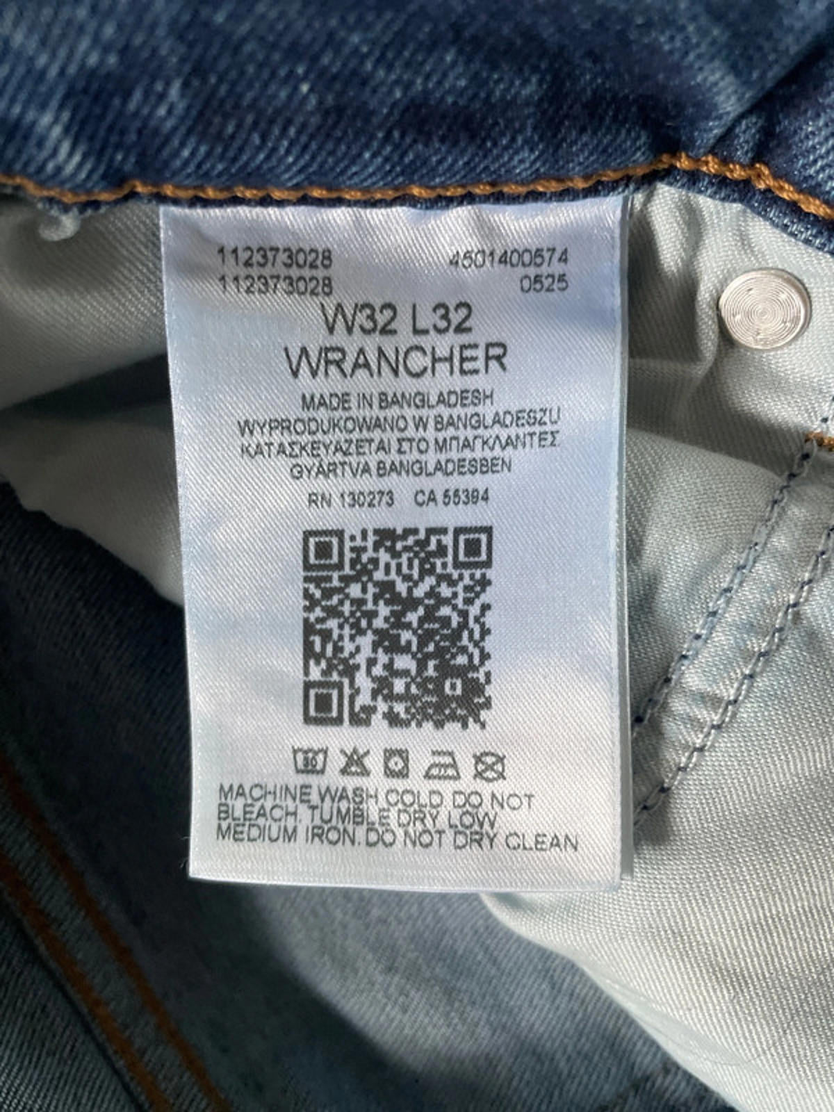 Mens Wrangler Wrancher Slim Bootcut Fit Jeans In Navy - W32/L32 - 2382