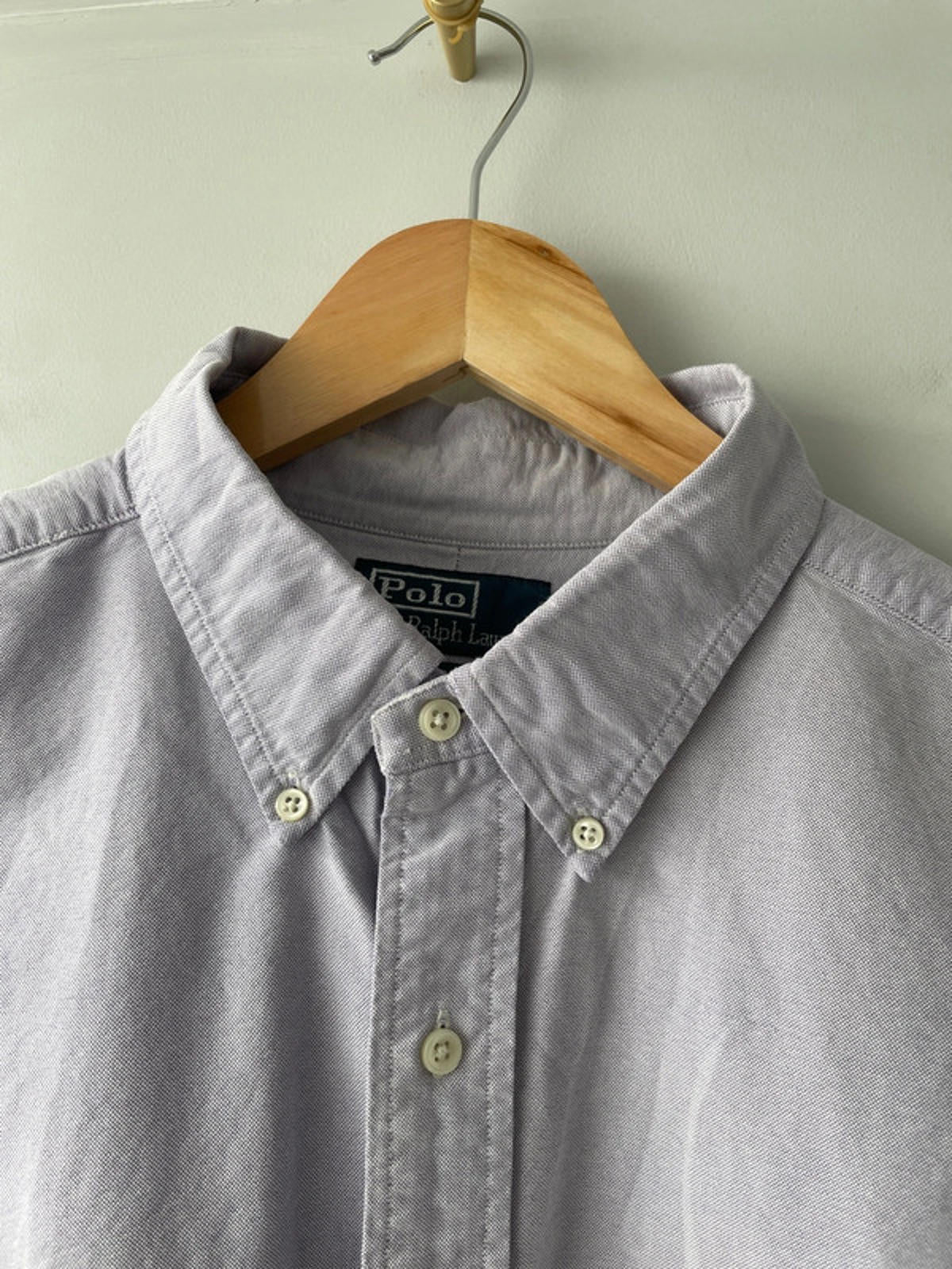 Men’s Ralph Lauren Premium Oxford Chambray Long Sleeve Classic Fit Shirt Top - XLarge - 1550