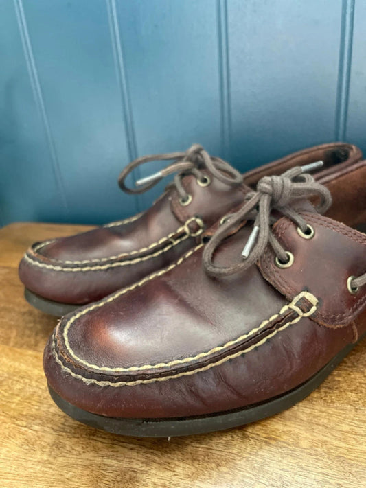 Men’s Timberland Premium Leather Classic Boat Shoes In Brown - UK8 - 1920