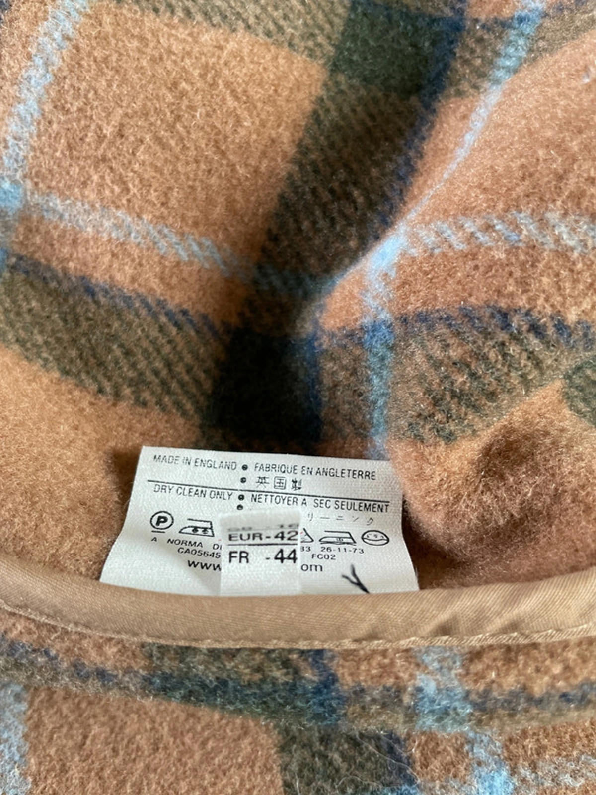 Women’s Gloverall Made In England Wool Hooded Duffle Coat In Brown - UK16 - 2390