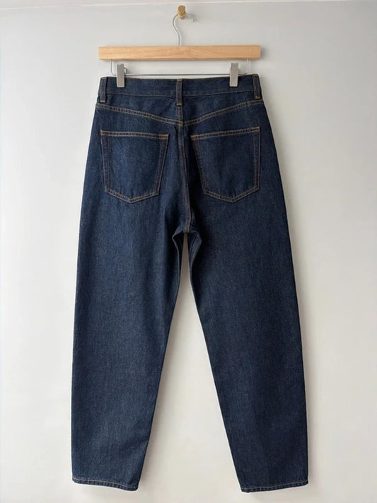 Women’s Arket Violet Tapered Fit Jeans In Navy - W26/L28 - 3243