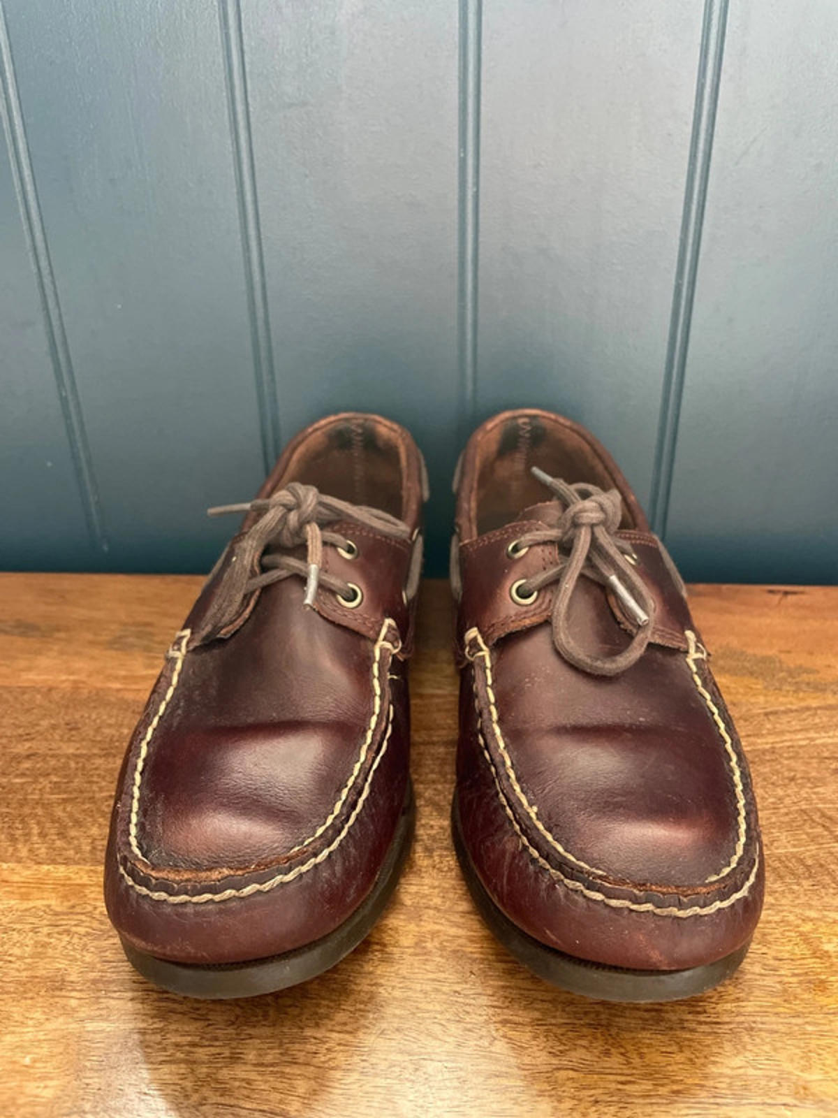 Men’s Timberland Premium Leather Classic Boat Shoes In Brown - UK8 - 1920