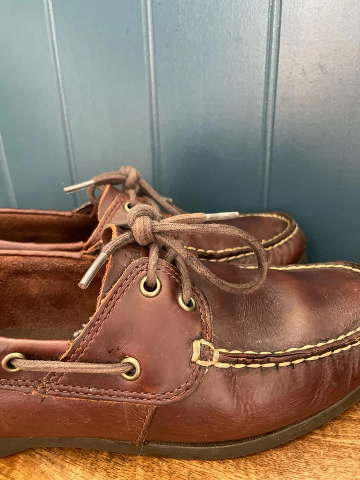 Men’s Timberland Premium Leather Classic Boat Shoes In Brown - UK8 - 1920