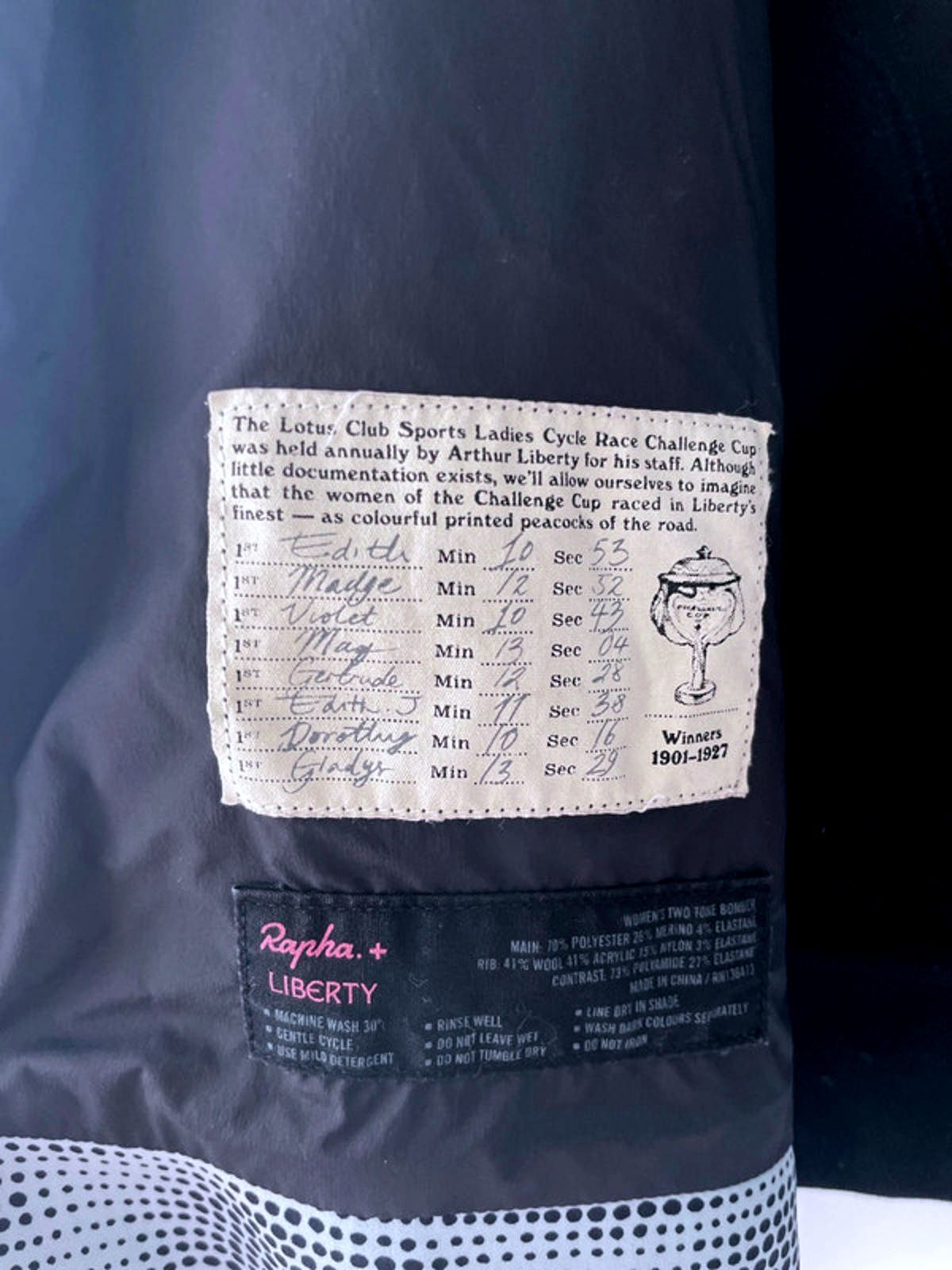 Women’s Rapha X Liberty Limited Edition Cycling Jersey Top - Small - 1825