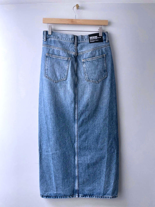 Women’s Dr Denim Myra Longline Denim Skirt In Blue - UK10 -1762
