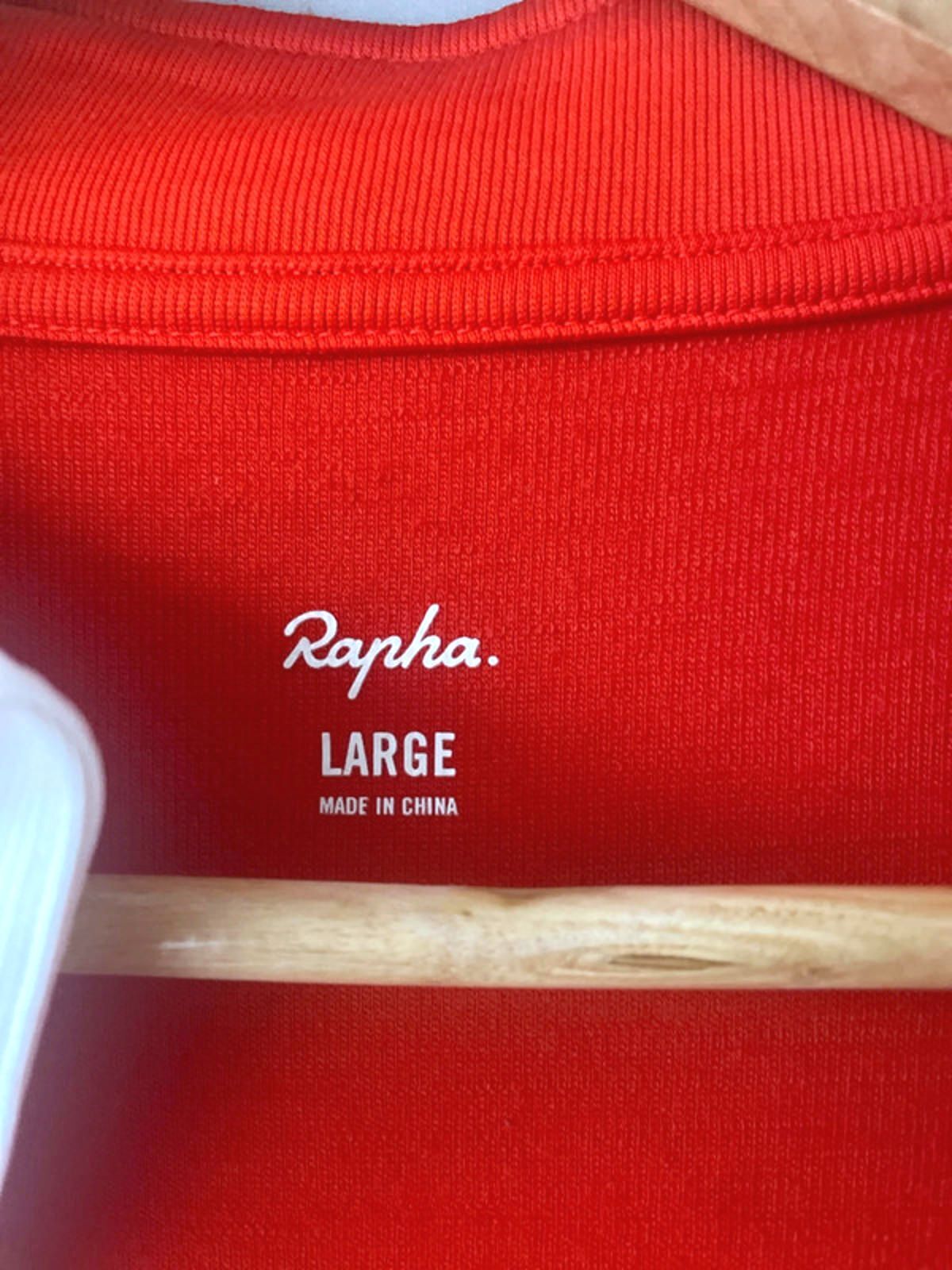 Men’s Rapha Premium Merino Wool Blend Cycling Jersey Top In Red - Large - 2839