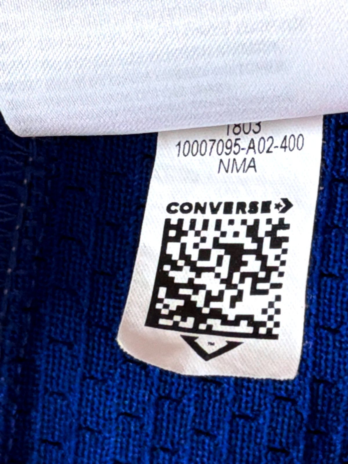 Mens Converse Oversized Fit Ice Hockey Jersey Top In Blue - Medium - 3567