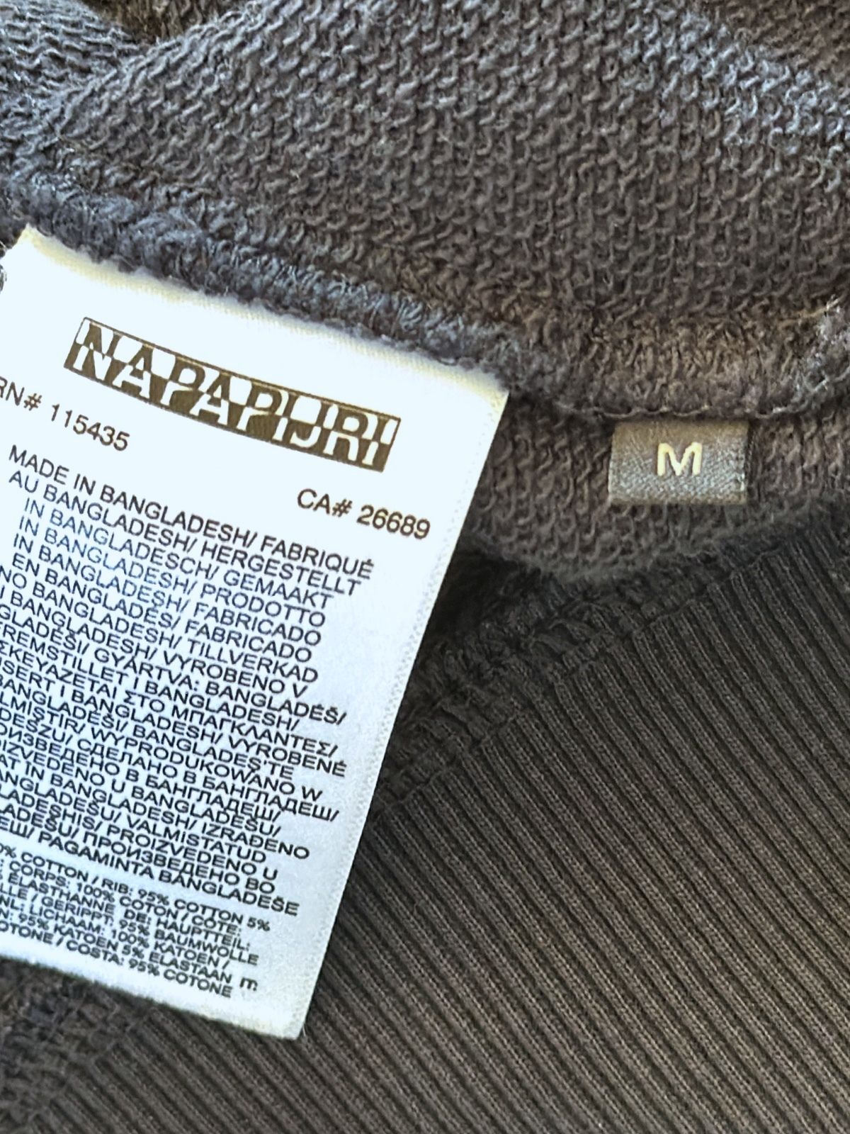 Men’s Napapijri Oversized Fit Pullover Hoodie In Black - Medium - 3639