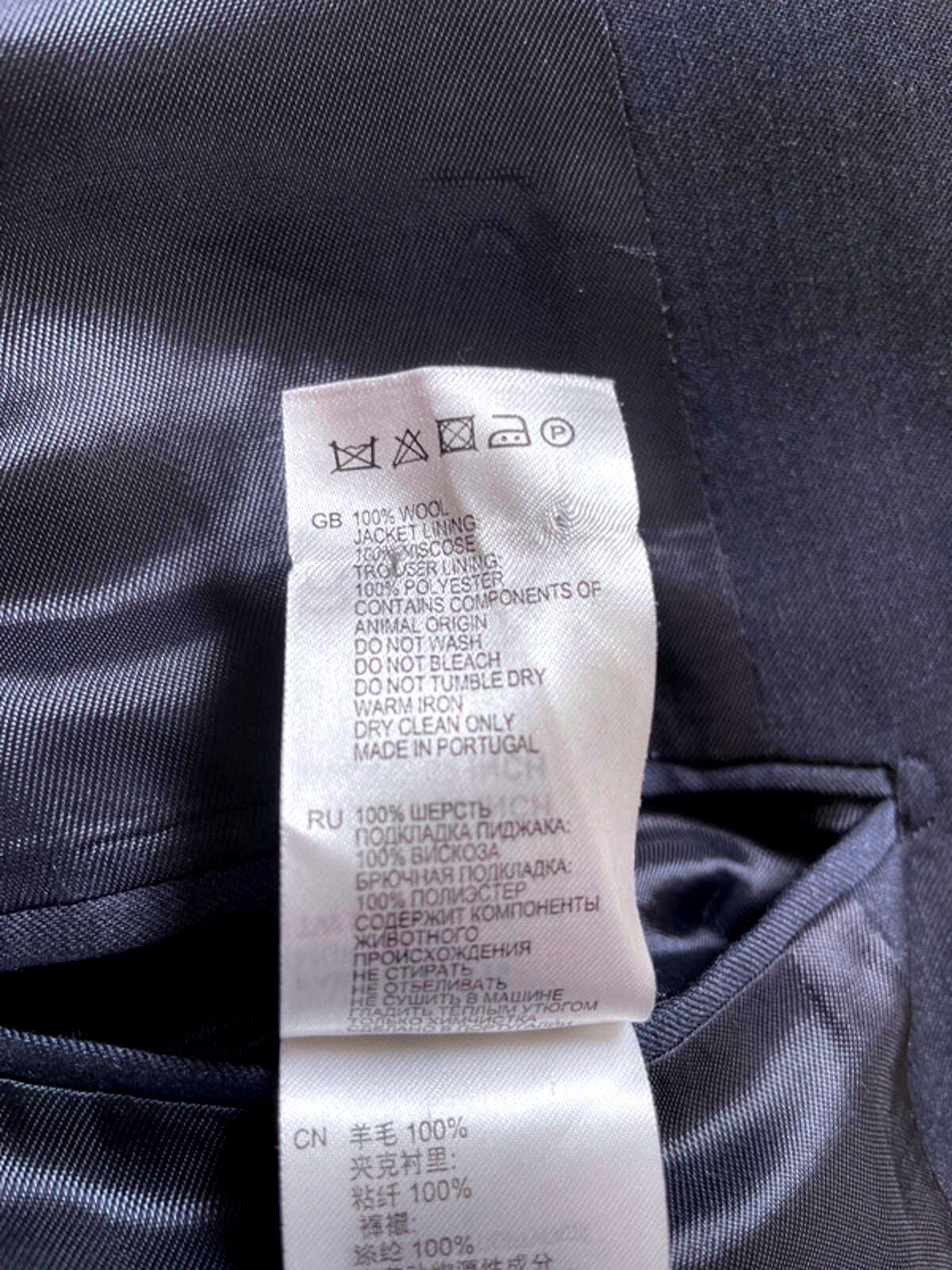 Men’s Reiss Premium Wool Double Button Blazer Jacket In Navy - Medium - 1564