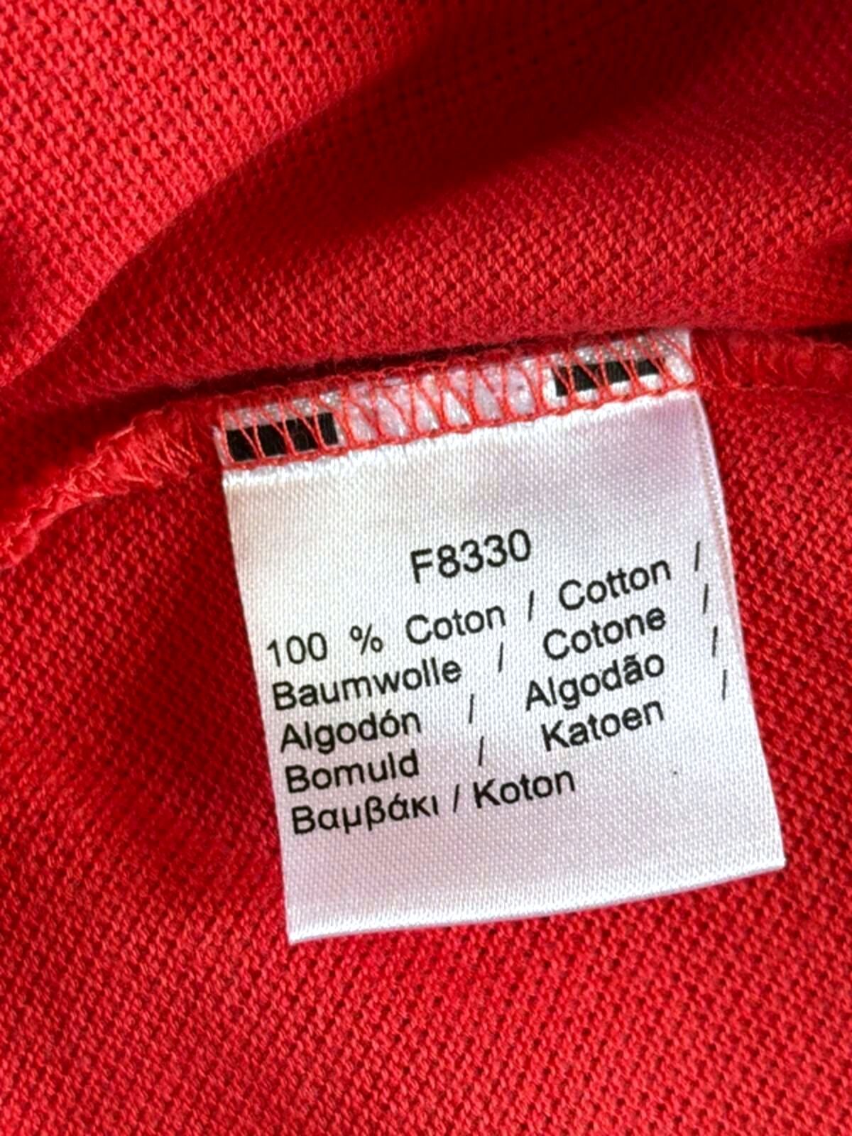 Men’s Lacoste Long Sleeve Slim Fit Polo Top In Red - Medium - 3427