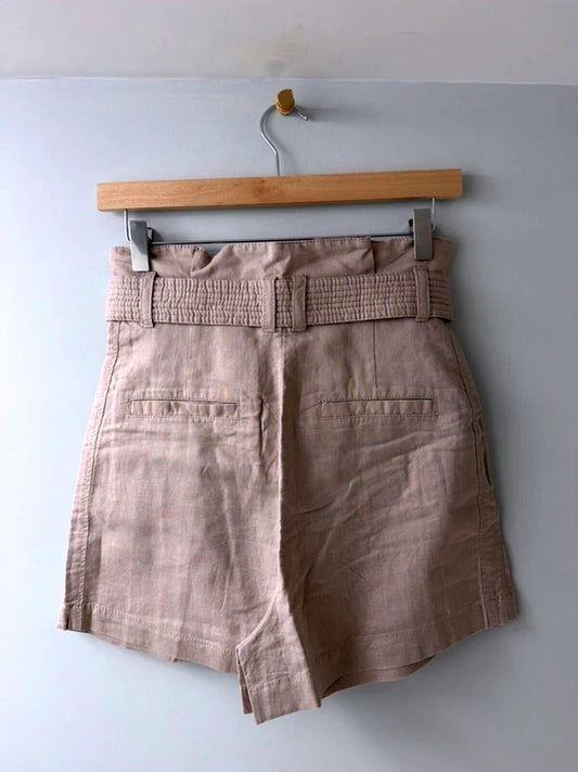 Women’s & Other Stories linen tie front style shorts in beige - Ul6 -