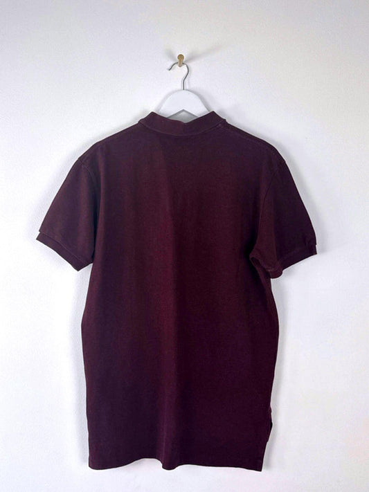 Men’s Ralph Lauren Classic Fit Polo Top In Burgundy - Medium - 1356