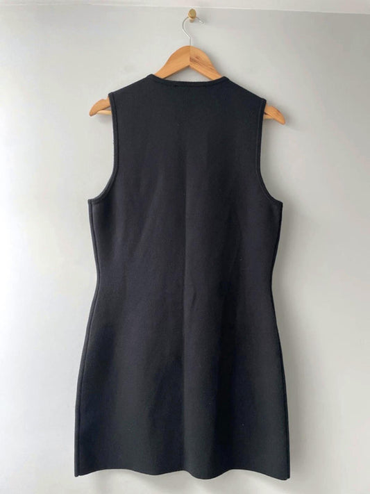 Women’s Abercrombie & Fitch Mara Mini Sweater Knit Dress In Navy - Large - 2429