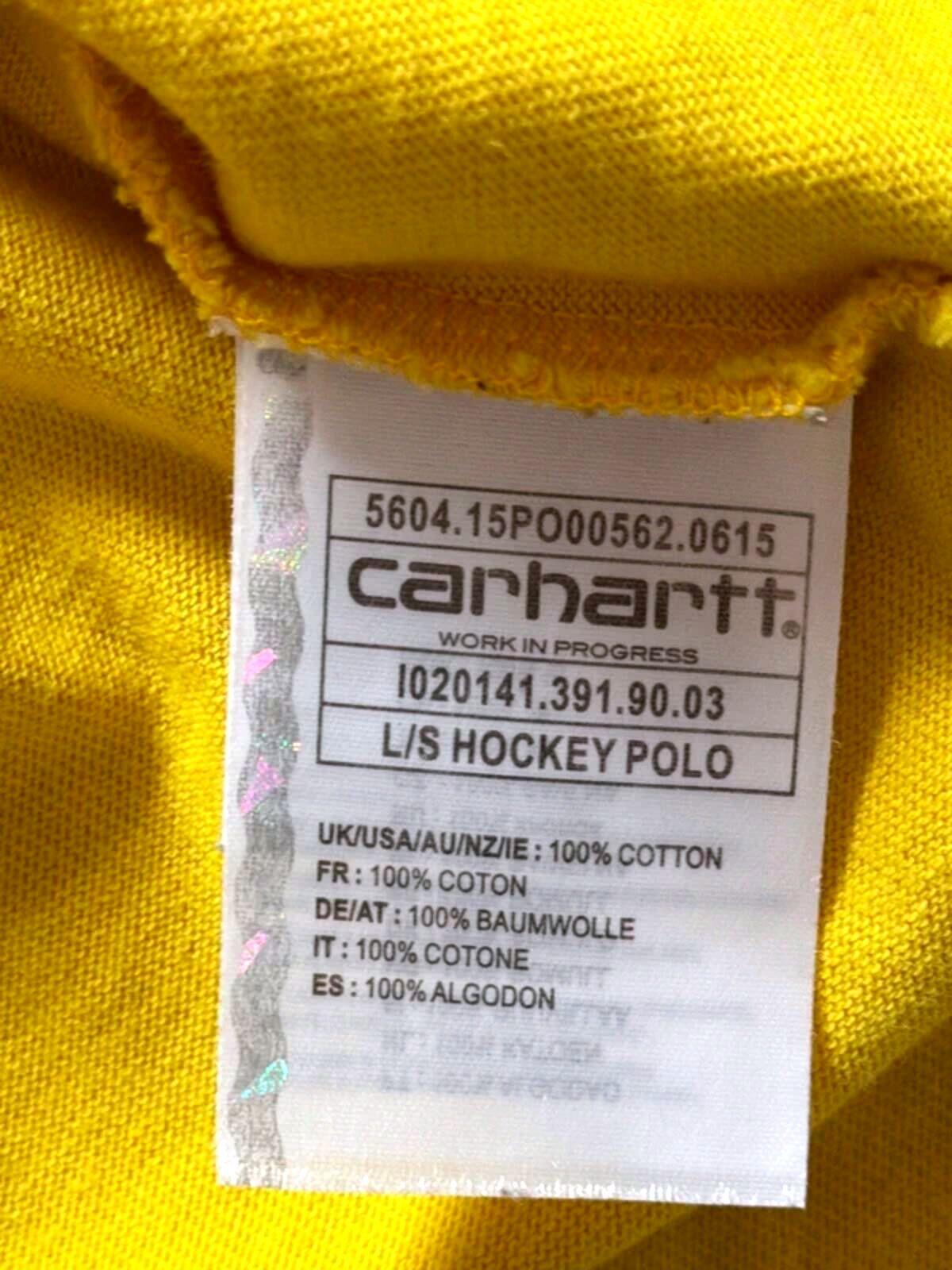 Men’s Carhartt Stripped Long Sleeve Rugby Polo Top - Medium - 3314