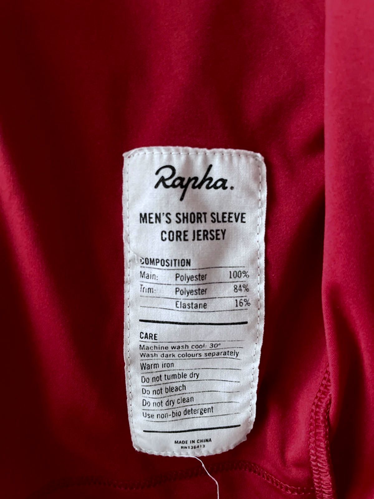 Men’s Rapha Premium Short Sleeve Cycling Jersey Top In Red - Large - 2843
