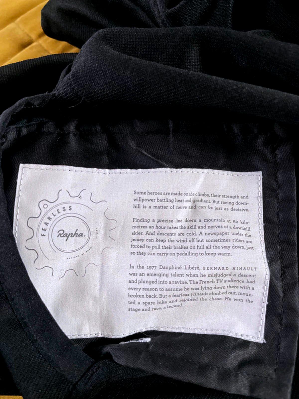 Men’s Rapha Premium Merino Wool Cycling Jersey Top In Black - Medium - 2846
