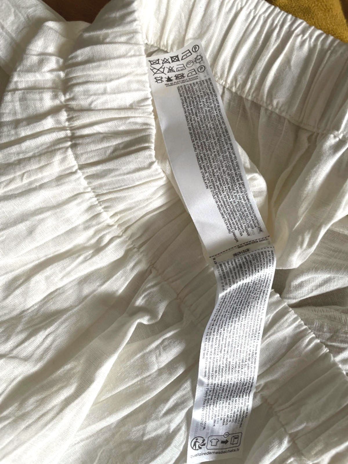 Women’s Mango Premium Linen Trousers Bottoms In Off White - W28/L26 - 1227