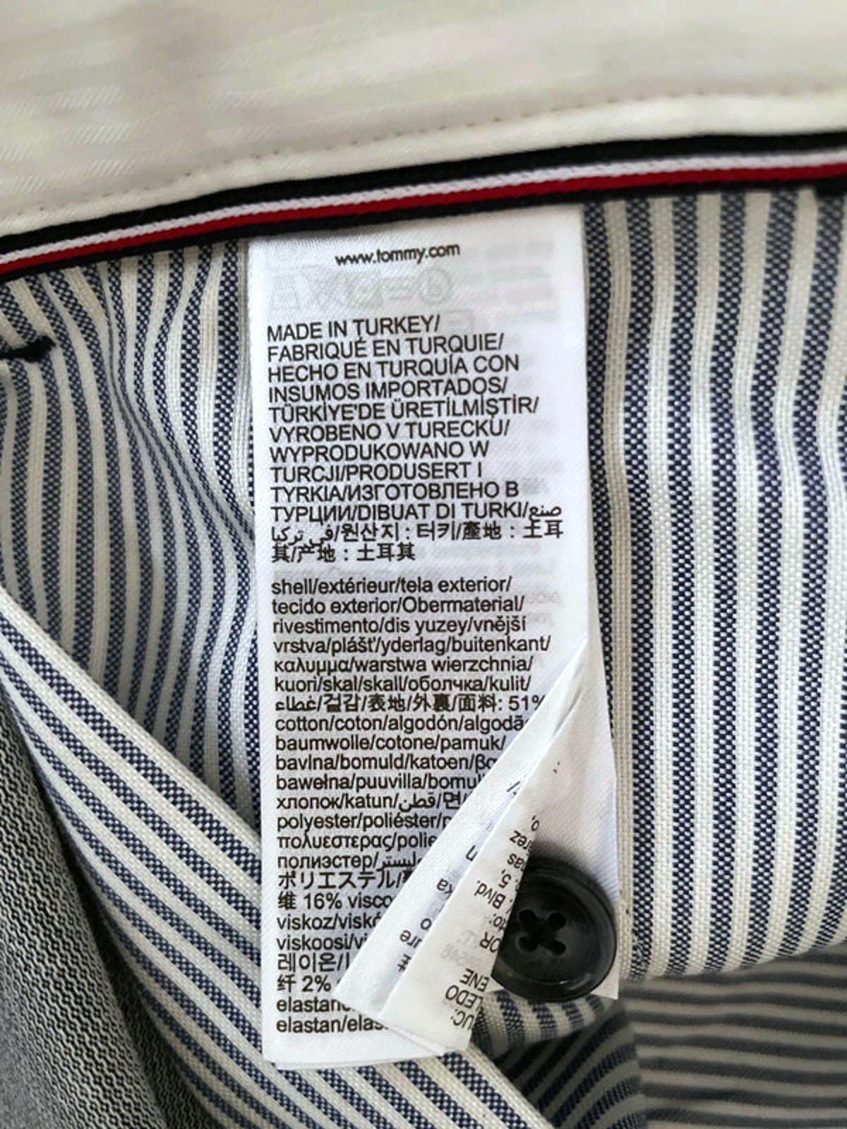 Men’s Tommy Hilfiger Denton Straight Fit Chino Trousers In Navy - W32/L32 - 2492