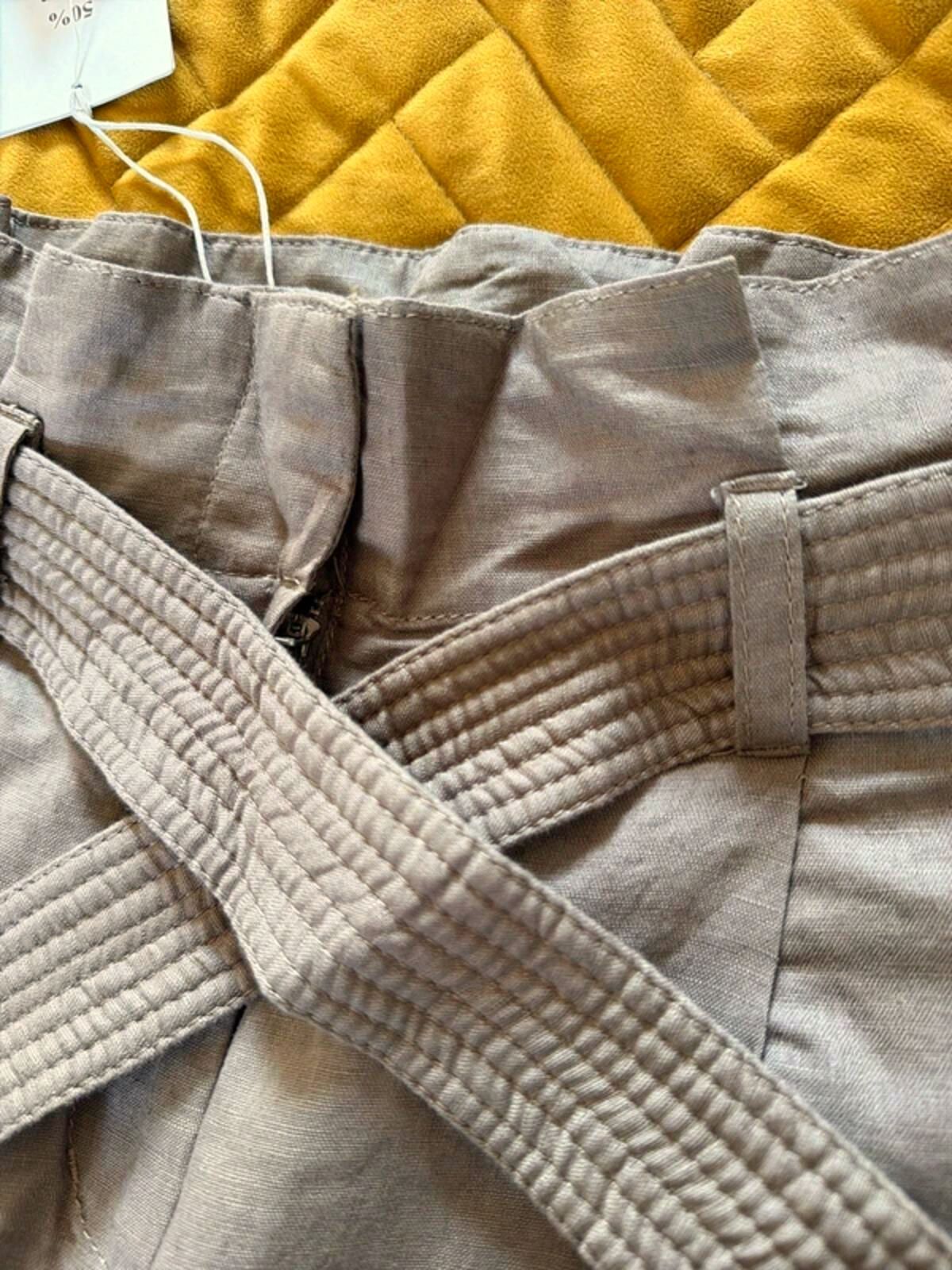 Women’s & Other Stories linen tie front High Waisted trousers - Uk4 - 3368