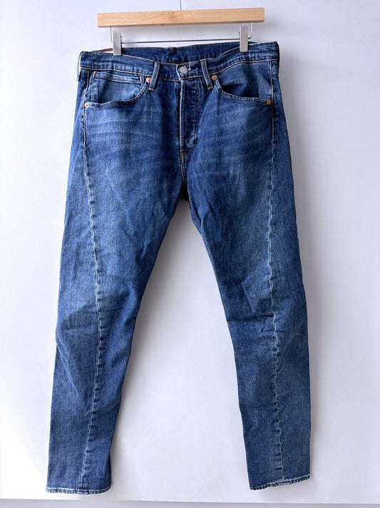 Mens Levi's Engineered LEJ 512 Slim Twist Fit Jeans In Navy - W34/L34 - 3512