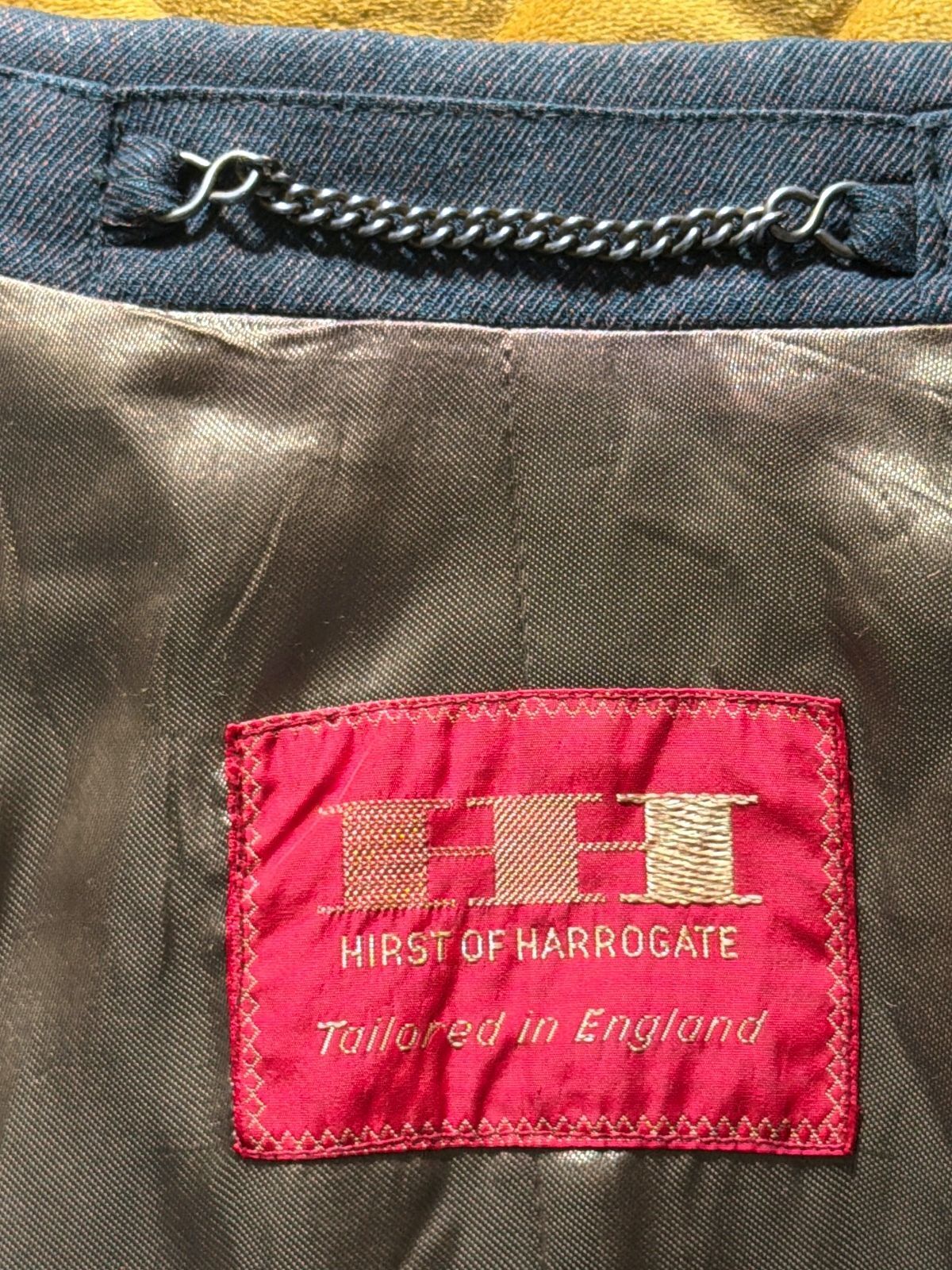 Men's Hirst Of Harrogate Wool Overcoat Jacket In Darl Green - XLarge - 3729