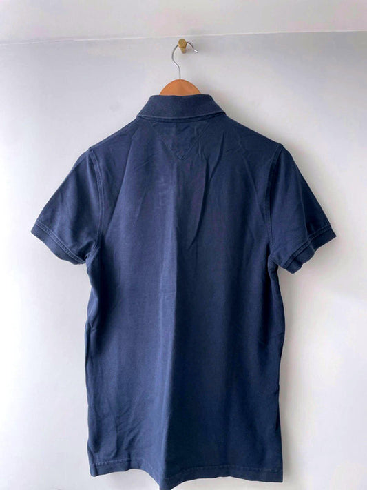Men’s Tommy Hilfiger Slim Fit Polo Top In Navy - Small - 1595