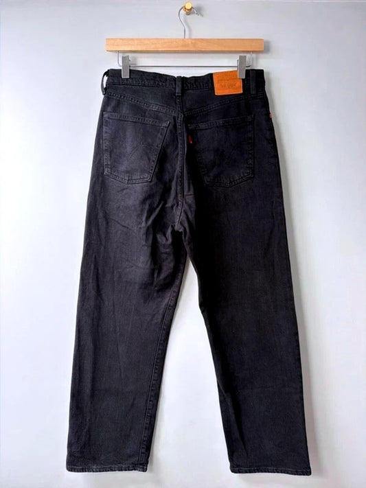 Women’s Levi’s Ribcage Straight High Waisted Fit Jeans In Black - W28/L27 - 3554