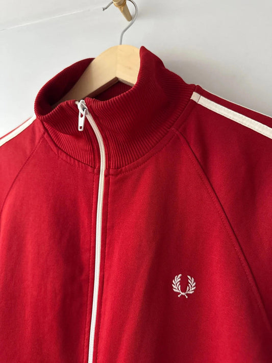 Men’s Fred Perry Zip Through Track Jacket Top - Medium - 1976