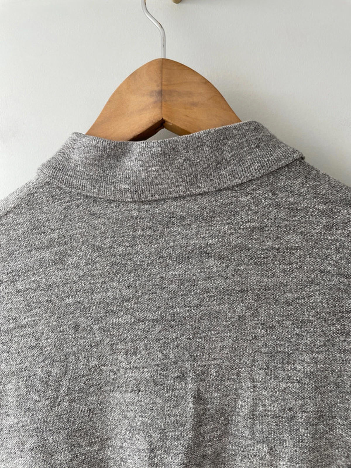 Men’s Ralph Lauren Premium Long Sleeve Polo Top In Grey - Small - 1559