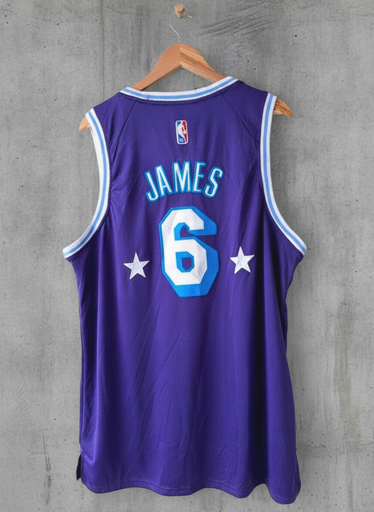 Men's LeBron James 6 LA Lakers Nike City Edition Swingman Jersey - XLarge - 3308