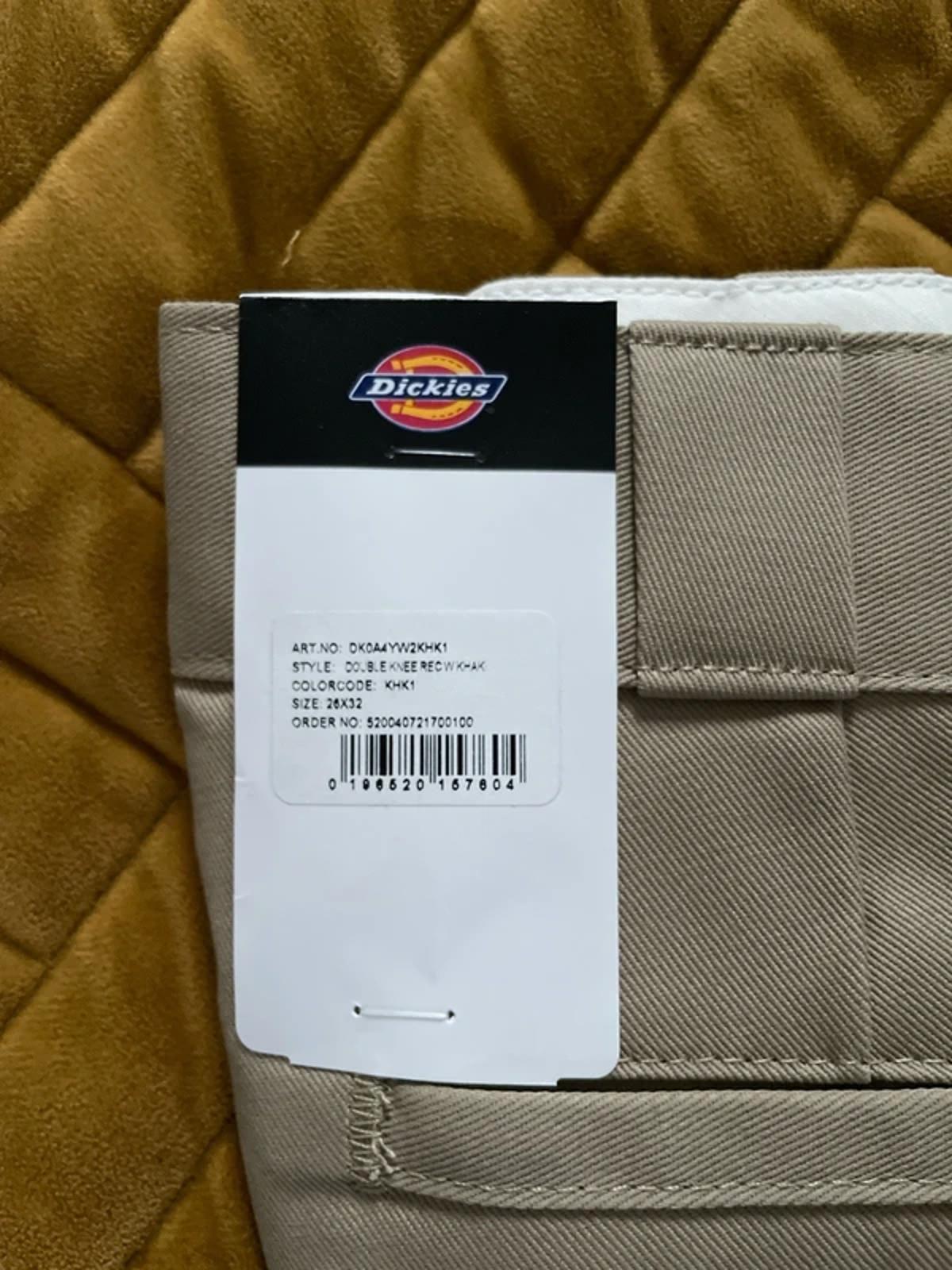 Women’s Dickies Double Knee Straight Fit Work Pant Chino in Beige - W26/L32-2955