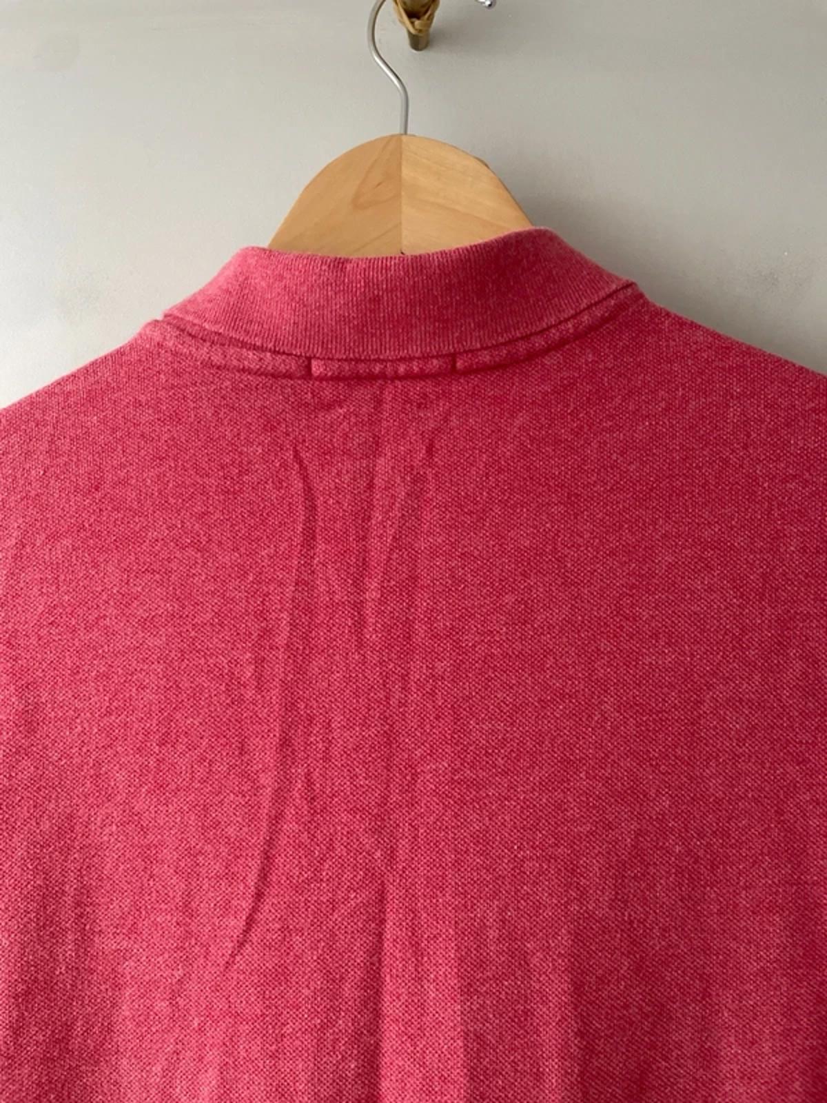 Men’s Ralph Lauren Custom Slim Fit Long Sleeve Polo In Pink - Medium -2883