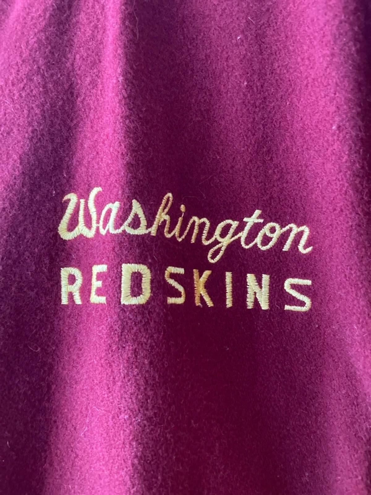Men’s Washington Redskins Rare Wool Bomber Jacket in Red/Yellow - Medium - 2956
