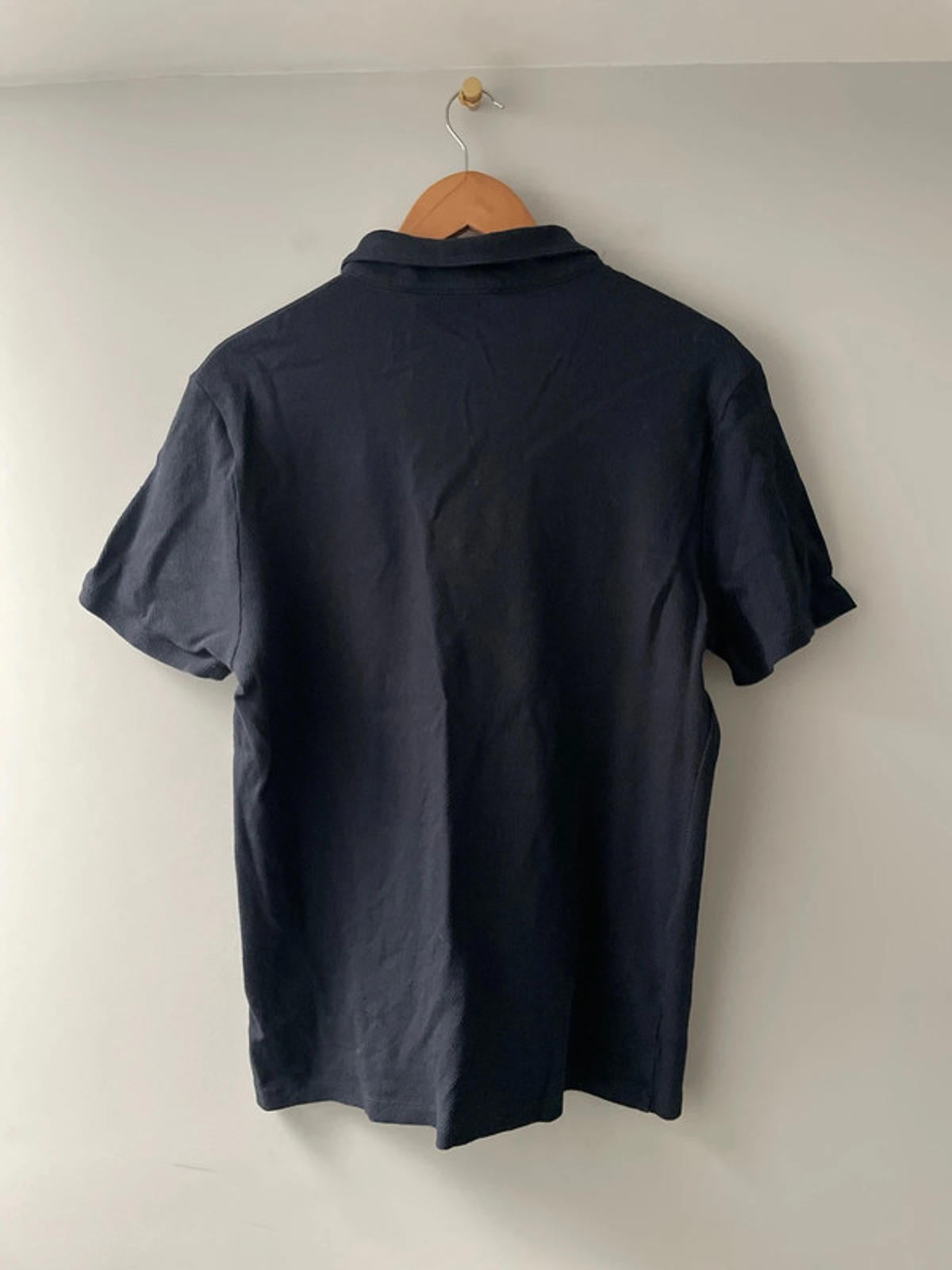 Men’s Reiss Short Sleeve Slim Fit Knitted Polo Top In Navy - XL - 2746