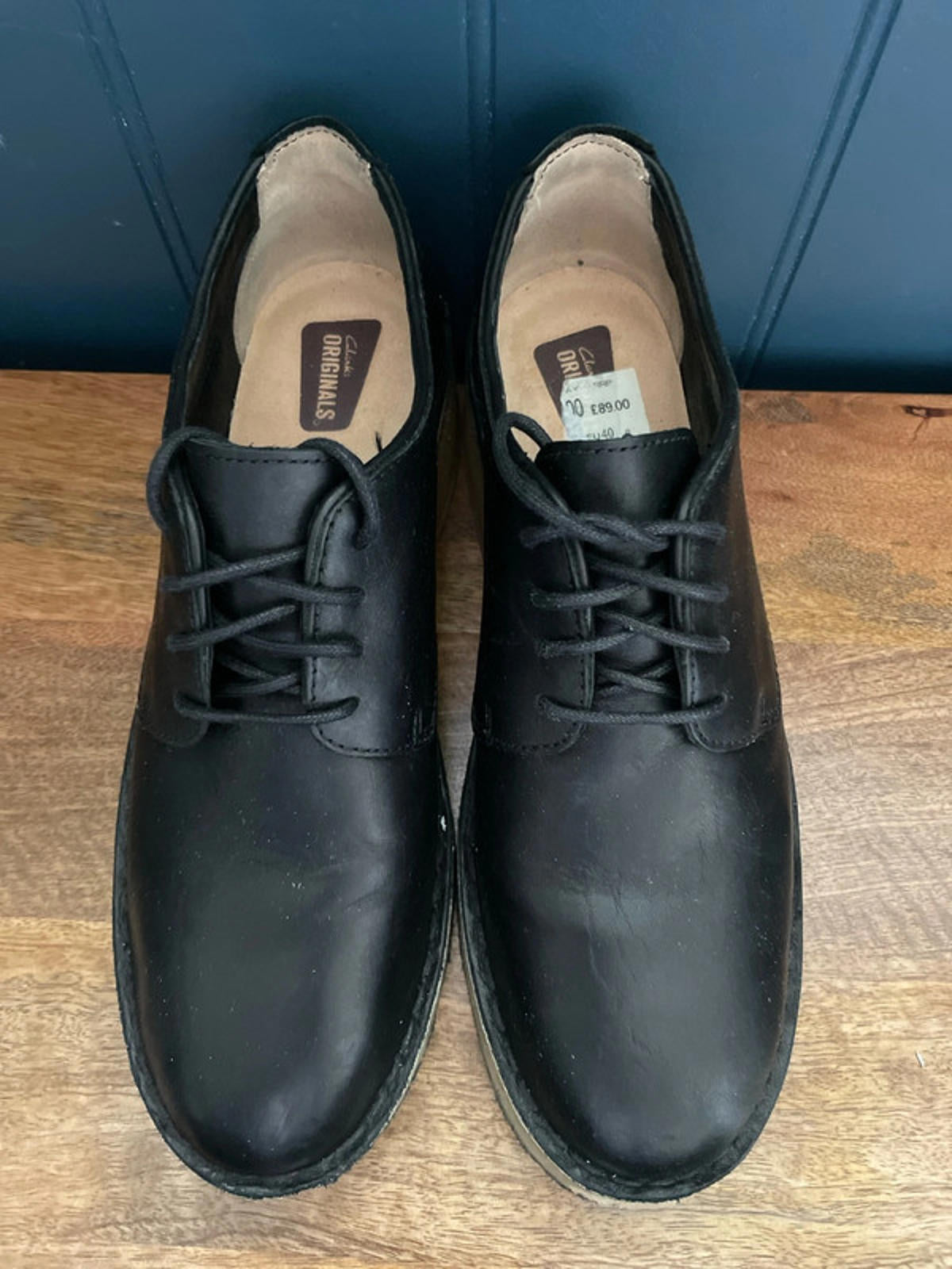 Women’s Clarks Originals Maru London Leather Lace-up Shoes In Black -UK 6.5-2320
