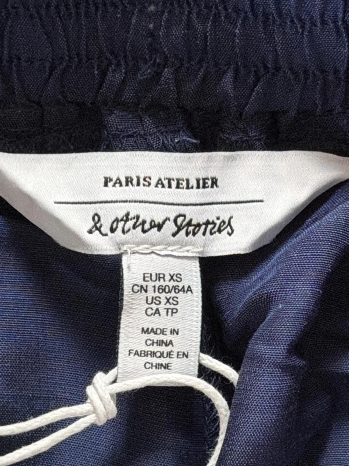 Women’s & Other Stories High Waisted Linen Shorts In Navy - XSmall - 3363