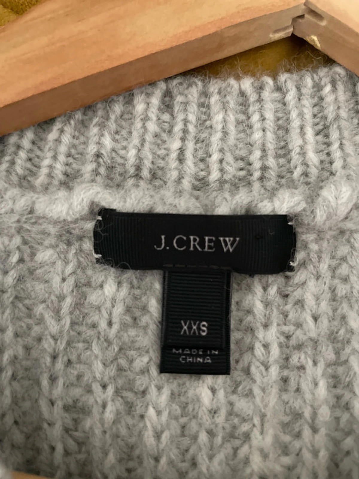Women’s J.Crew Chunky Knit Alpaca Wool Mix Jumper In Grey - XXSmall - 2444 - RRP £160